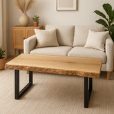 Live Edge White Oak Coffee Table